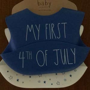 RAE DUNN baby Silicone Bibs
